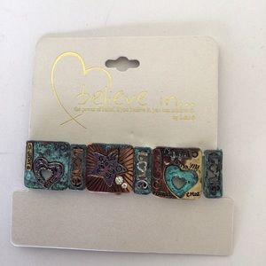 BELIEVE IN …BY L & J JEWELRY STRETCH BRACELET NWT